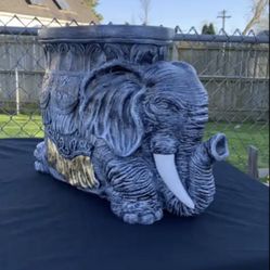 Large Elephant Floor  Table 