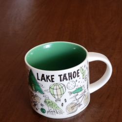 Starbucks Lake Tahoe Been There Series Coffee Tea Mug 14 Oz 2021 Cup. 
Pre-owned, perfect shape, no chips or cracks. Height 3.5" tall, weight 
16oz pl