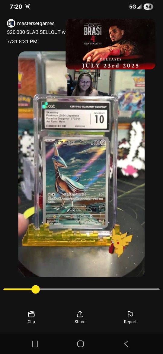 Graded 10 Pokémon card.