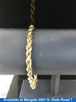 Rope Bracelet - Yellow Gold 10k (.417) 7.6 grams 9 inch