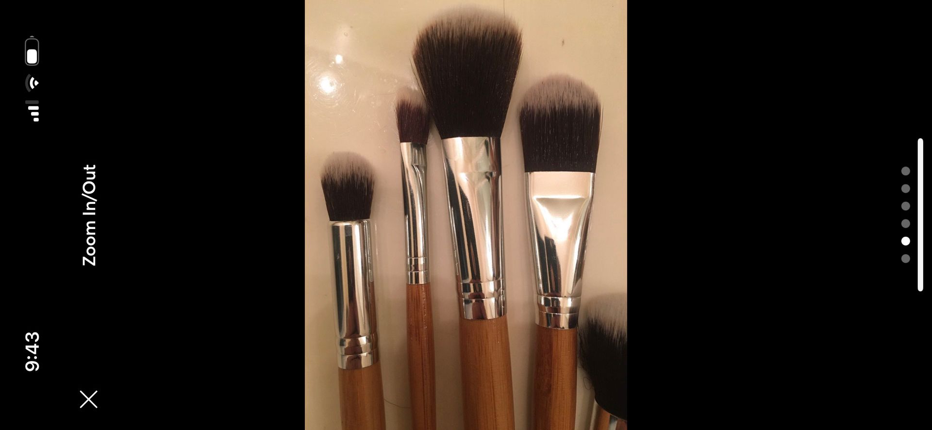 NWOT Fancy Makeup Brushes Set 8pc