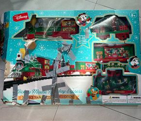 Disney Mickey Mouse Holiday Express Train Set. Box is not pretty. Jupiter.