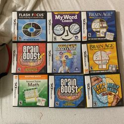Nintendo Games And Case 