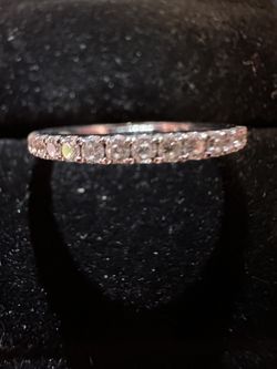 White Gold Diamond Engagement Band 