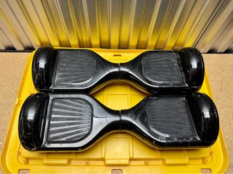📦 Set of 2 Black Hoverboards - Untested / For Parts or Repair