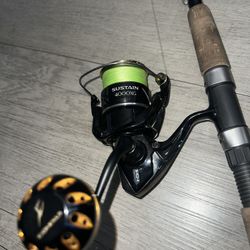 Shimano Sustain 4000xg On A Terramar Inshore Series 