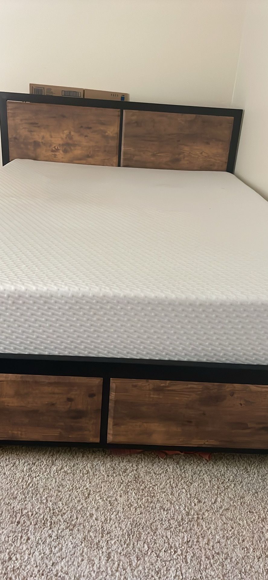 Queen Bed Frame And Mattress 