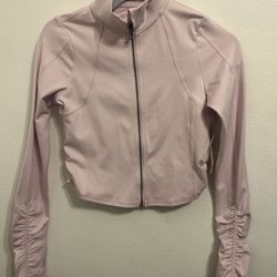 Hollister Light Pink Zip Up Jacket