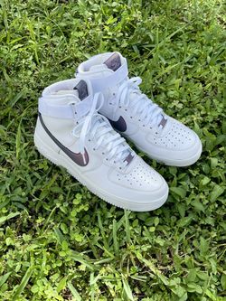 Beautiful Nike Air Force 1 '07 LV8 High Top White Multi-Color Sneaker Shoes
