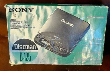 Sony Discman D-125 Portable CD Player