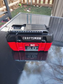 Craftsman V60 5.0 AH battery like new