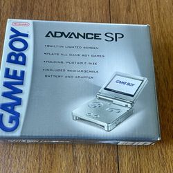 Nintendo Gameboy Advance SP Platinum Console AGS-001 Open Box UNUSED