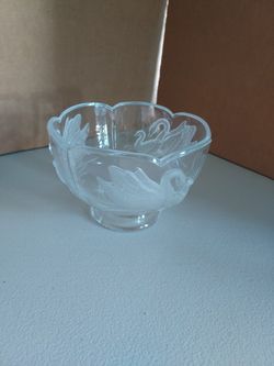 Vintage Teleflora Swan Bowl 