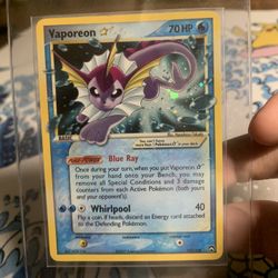 Pokémon Vaporeon Gold Star Ex Power Keepers Holo #102