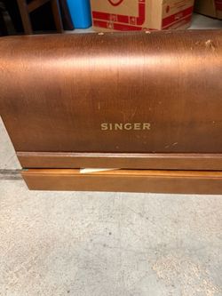 Singer Sewing Machine Wooden Carrying Case