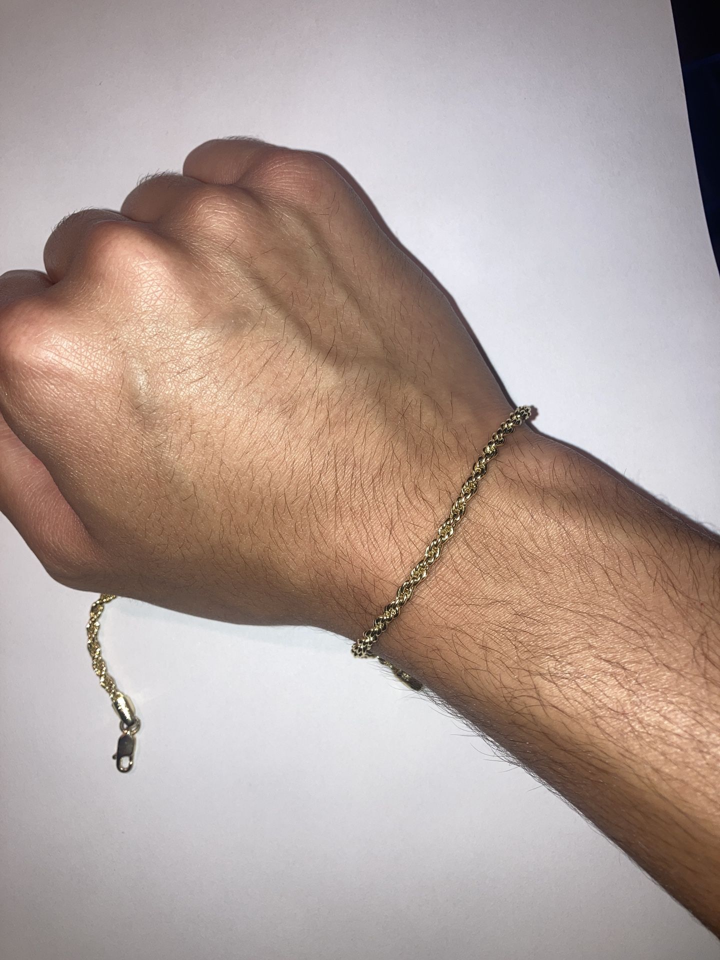 2x Gold Plated Rope Bracelet Chains(Read Description)