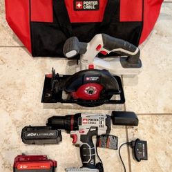 Porter-Cable Cordless Circular Saw Plus Cordless Drill
