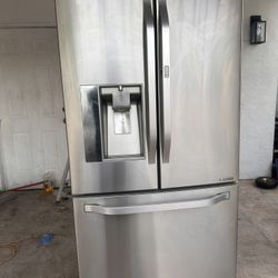 Lg Counter depth, three door stainless steel fridge
