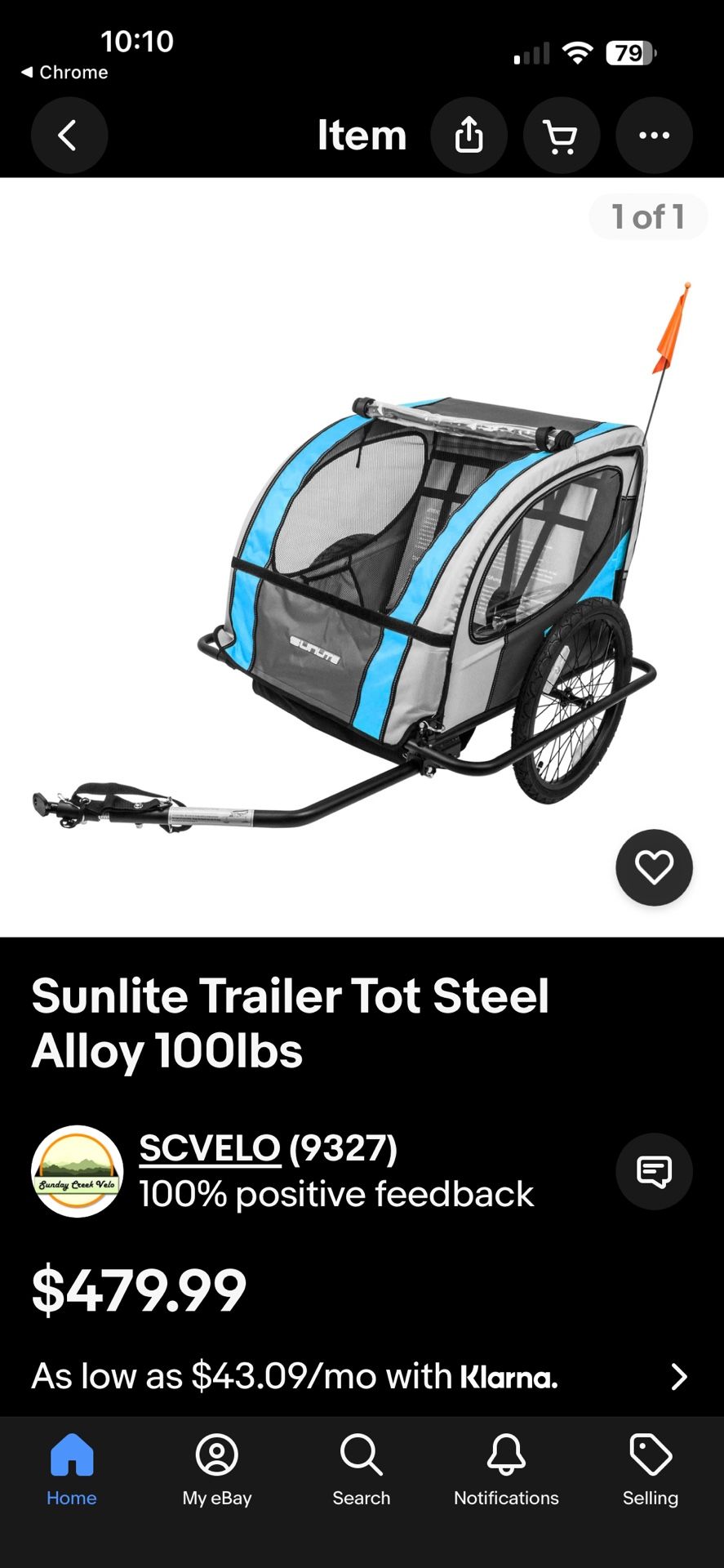 Sunlite trailer Tot Double Bike Trailer $500 New
