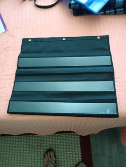 Lakeshore Black Space -Saver Pocket Chart. (6 rows of clear pockets) (9 & 1/2 X 20 & 1/2) 