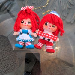 Raggedy Ann And Andy Vintage Christmas Tree Decor