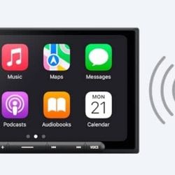 Sony XAV-AX6000 7" 2-DIN Car Stereo + Backup Camera & SiriusXM Tuner Bundle. Wired/Wireless Android Auto, Wireless Apple CarPlay, Bluetooth Receiver, 
