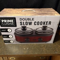 Prime Cuisine Double Slow Cooker 