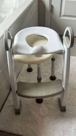 Kids Toilet Training Seat with Handles & Step