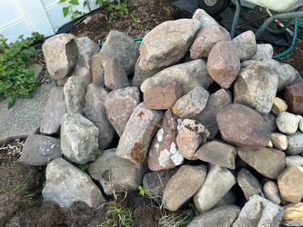 Landscape pond rocks