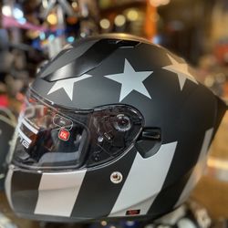 New Mayte Dot American Flag Motorcycle Helmet $120