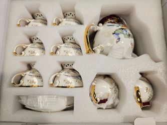 Bone China Tea Set for Adults with Teapot, Porcelain Tea Party Sets 21-Piece Vintage Floral Fine Bone China Tea Set for 6, 24K Gold English Tea Sets f