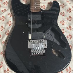 super strat electric guitar squire project
