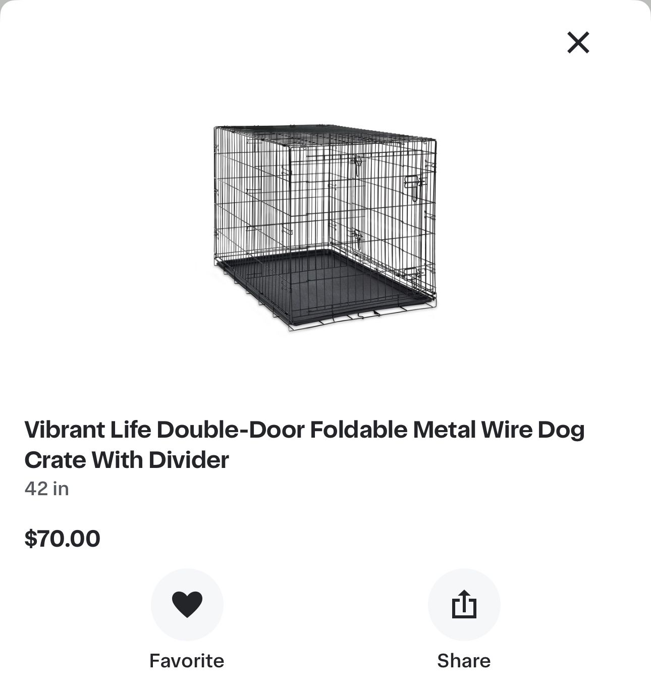 Dog Crate With Divider