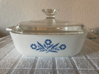 Cornflower Corning Ware baking dish