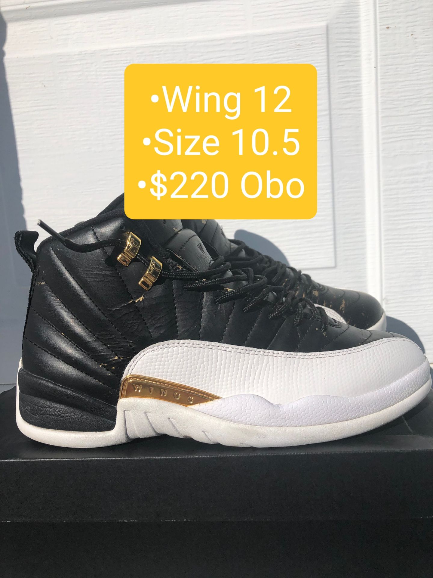 Mens Nike Air Jordan Retro 12 "Wings" Size 10.5 $220 Obo