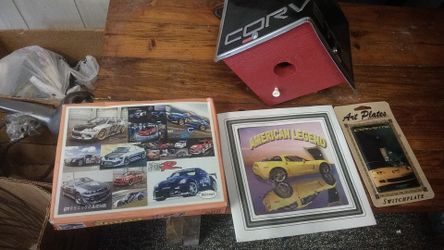 Corvette car lot birdhouse puzzle light cover