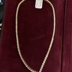 14K Tennis Necklace