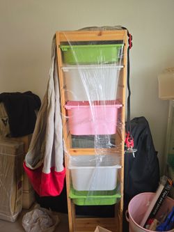 Standing bin storage system