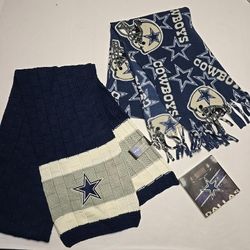 Lot of 2 NFL Dallas Cowboys Scarfs
