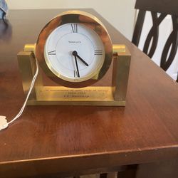 Vintage Tiffany And Co. Desk Clock 