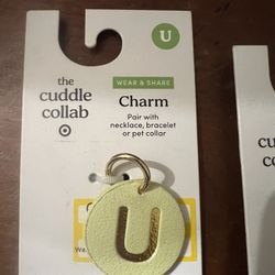 “U” Letter Charm for Pet Collar