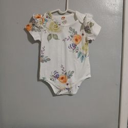Toddler Girl Floral Print Bodysuit New Like 18 Months 2t Size Brand New