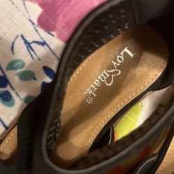 Girls Black Heel Shoes