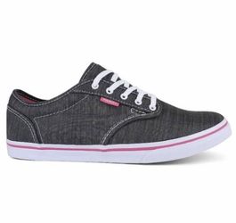 Vans Atwood Low Round Toe Canvas Gray Skate Shoe - Size 7