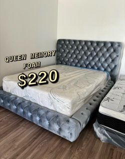 New Queen memory foam mattress only $220