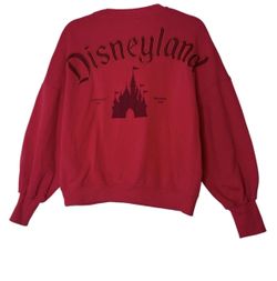 Disneyland red embroidered sweater