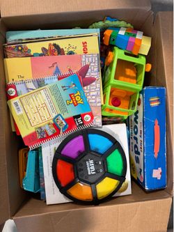 Large lot of kids toys, books, learning games, and educational activities