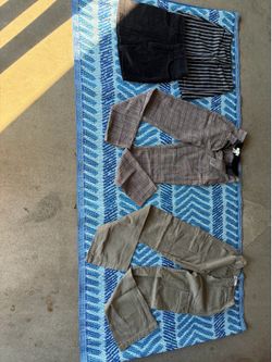 2. Women’s size 0 skirts by sky and sparrow , size 2 woman’sHM pants and Zara’s size 0 pants