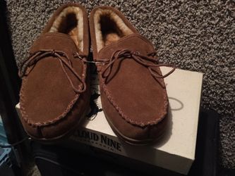 Sheepskin moccasins size 15M
