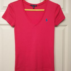 Ralph Lauren Pink Slim Fit Polo Shirt